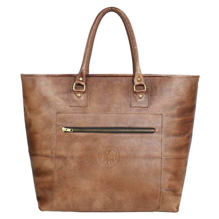 Sac fourre-tout en cuir sur mesure – Artisanat intemporel, Personne - 3 pour la vente par USA Leather Shop