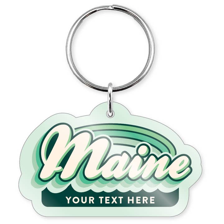 Morris Magnets - Wholesale Keychain - Unisex - Keychain - Maine Retro Name3