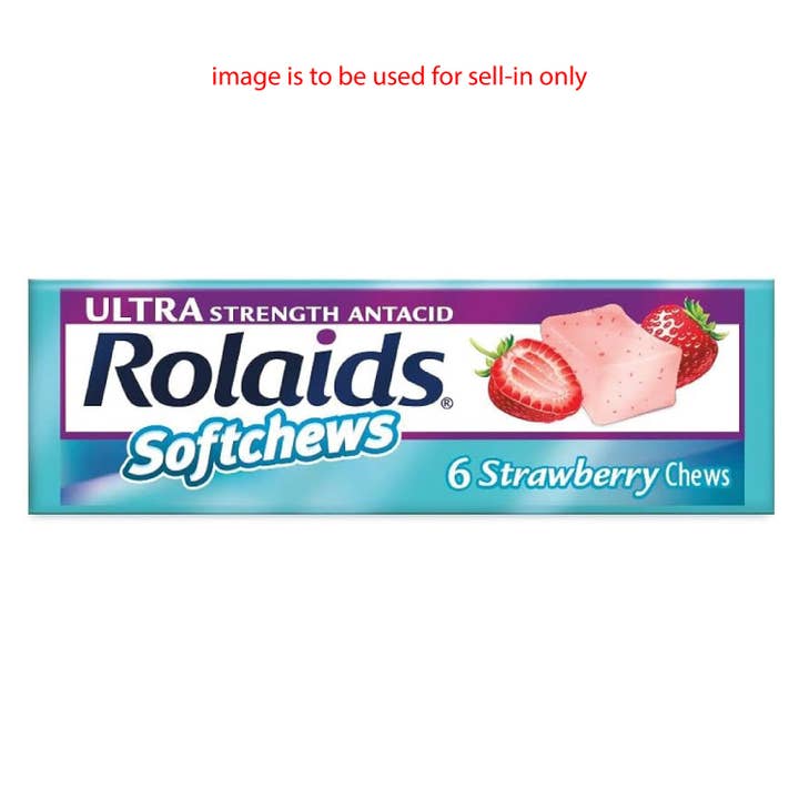 Shop The King - Wholesale Oral Supplement/Vitamin - Rolaids Ultra Strength Antacid Softchews, Strawberry Flavor, 6 Chews per Pack (Pack of 12)