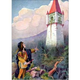 Raiponce pour la vente par Retrospect Greeting Cards