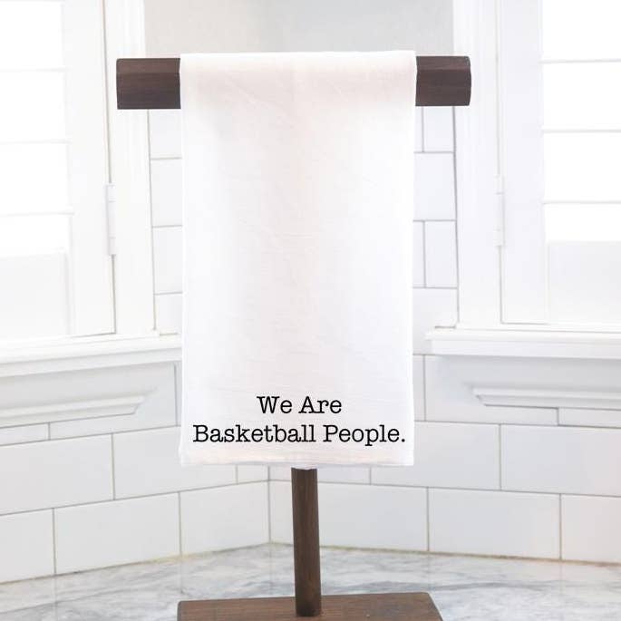 Basketball People Flour Sack Tea Towel - Hostess Gift for wholesale by Moman Sales, Inc.