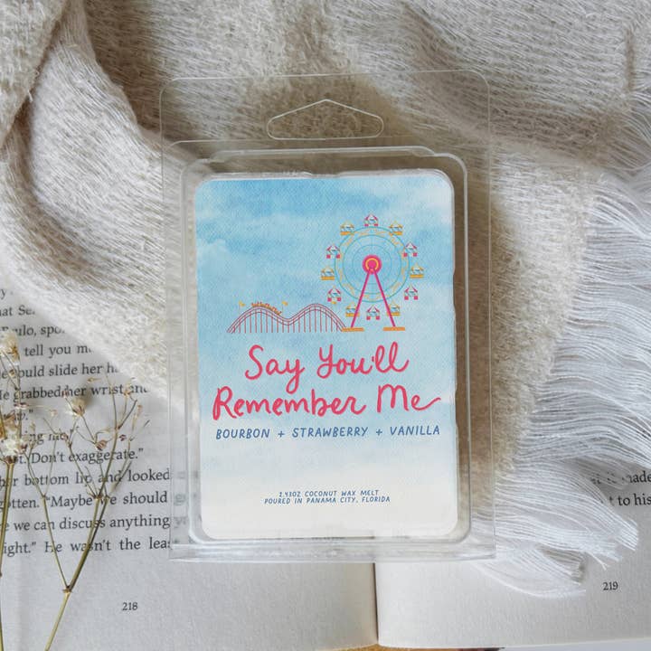 Romance Bookstore Gift - Summer Bookish Wax Melt- Beach Read for wholesale by Literari Goods, Co | Book Themed Candles + Gifts