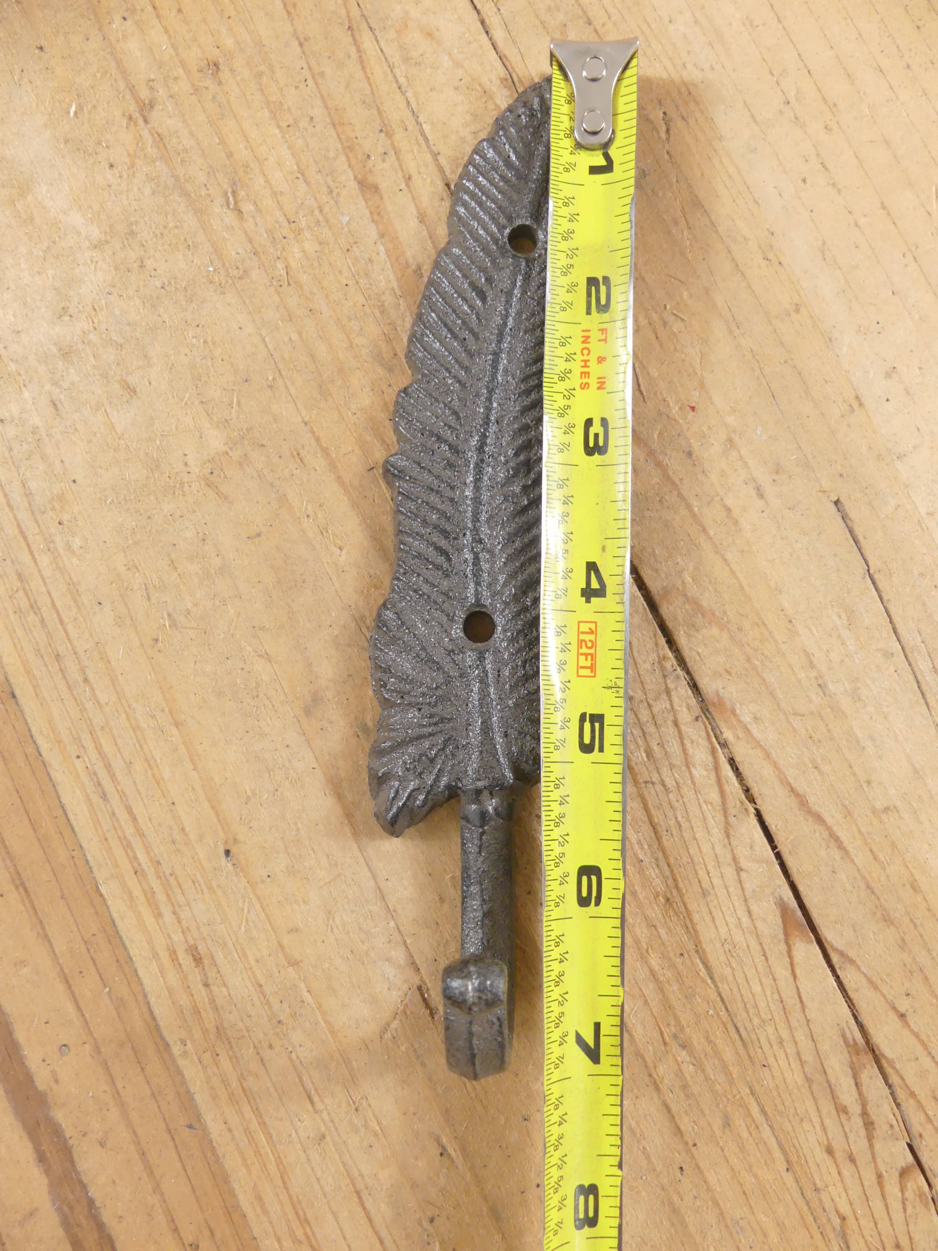 Midwest Craft House - Wholesale Wall Hook - Cast Iron Feather Hook3