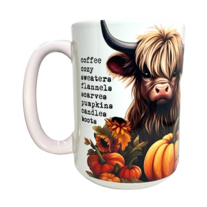 Keramiktasse, 15 Unzen, Fall Vibes für den Großhandel von Days with Gray