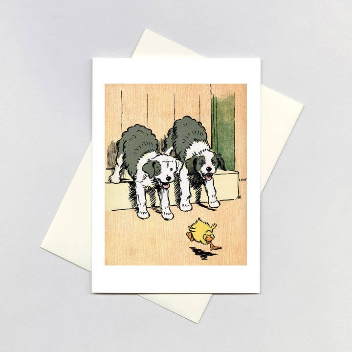 Duck Chasing is Fun! - Delightful Dogs Card for wholesale by Laughing Elephant