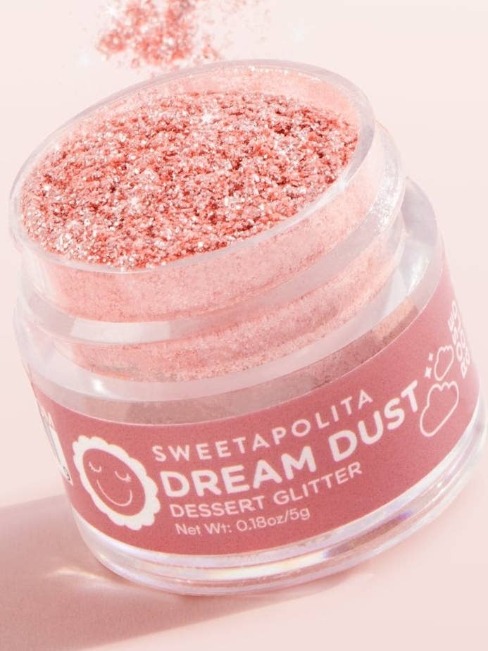 Or Rose | Poussière de Rêve Paillettes Comestibles pour Boissons et Desserts pour la vente par Sweetapolita