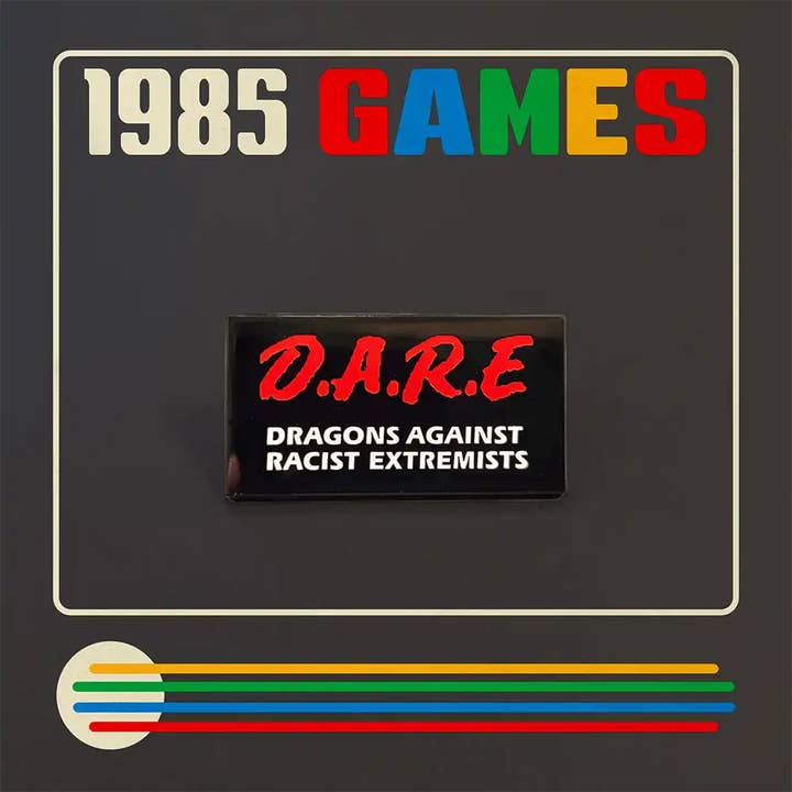 Pin: D.A.R.E. Dragons Against Racist Extremists for wholesale by 1985 Games
