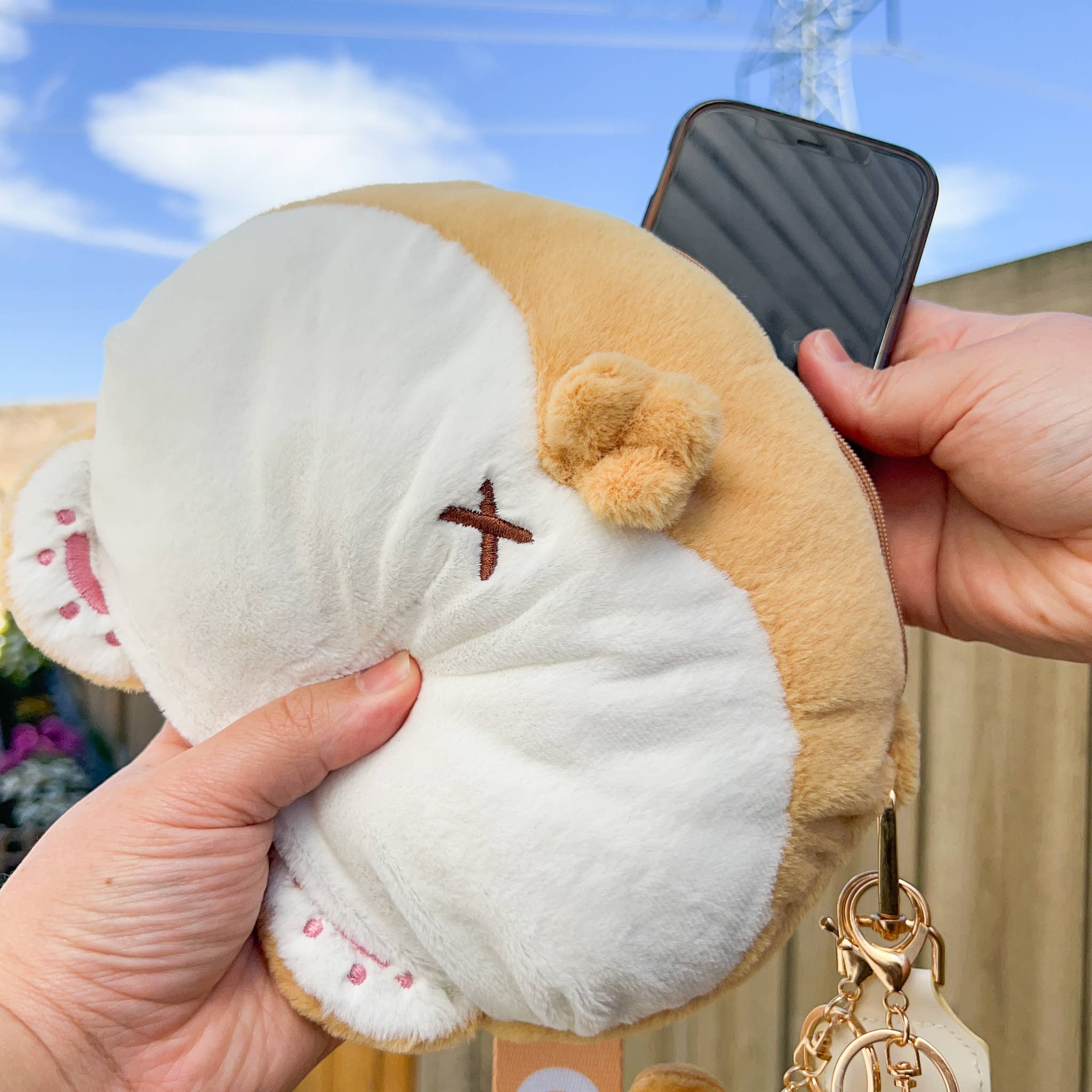 Single Sploot - Wholesale Crossbody Bag - Women's - Corgi Butt Crossbody Pouchette2