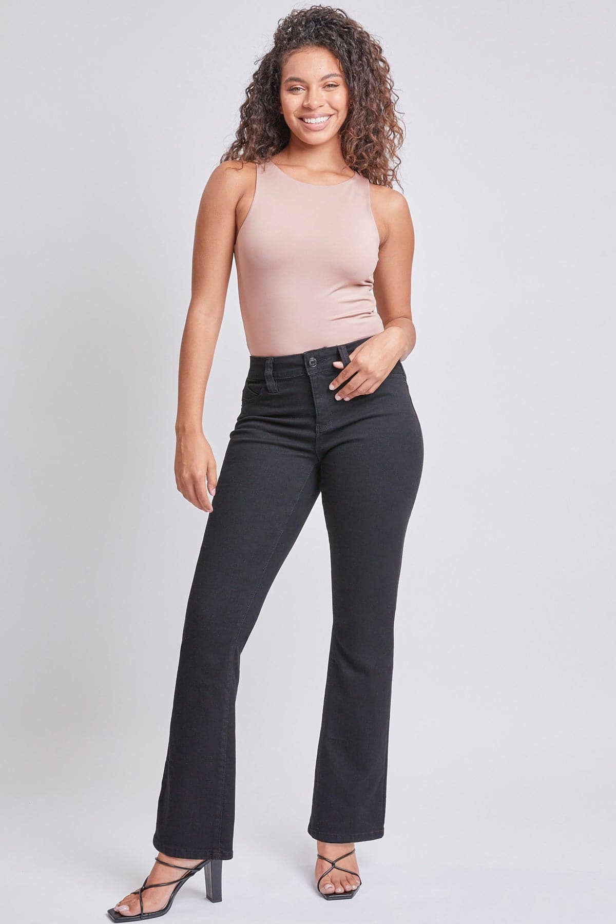 YMI - Wholesale Jeans - Women's - Sustainable WannaBettaButt Mid Rise Bootcut Jeans-P1709378