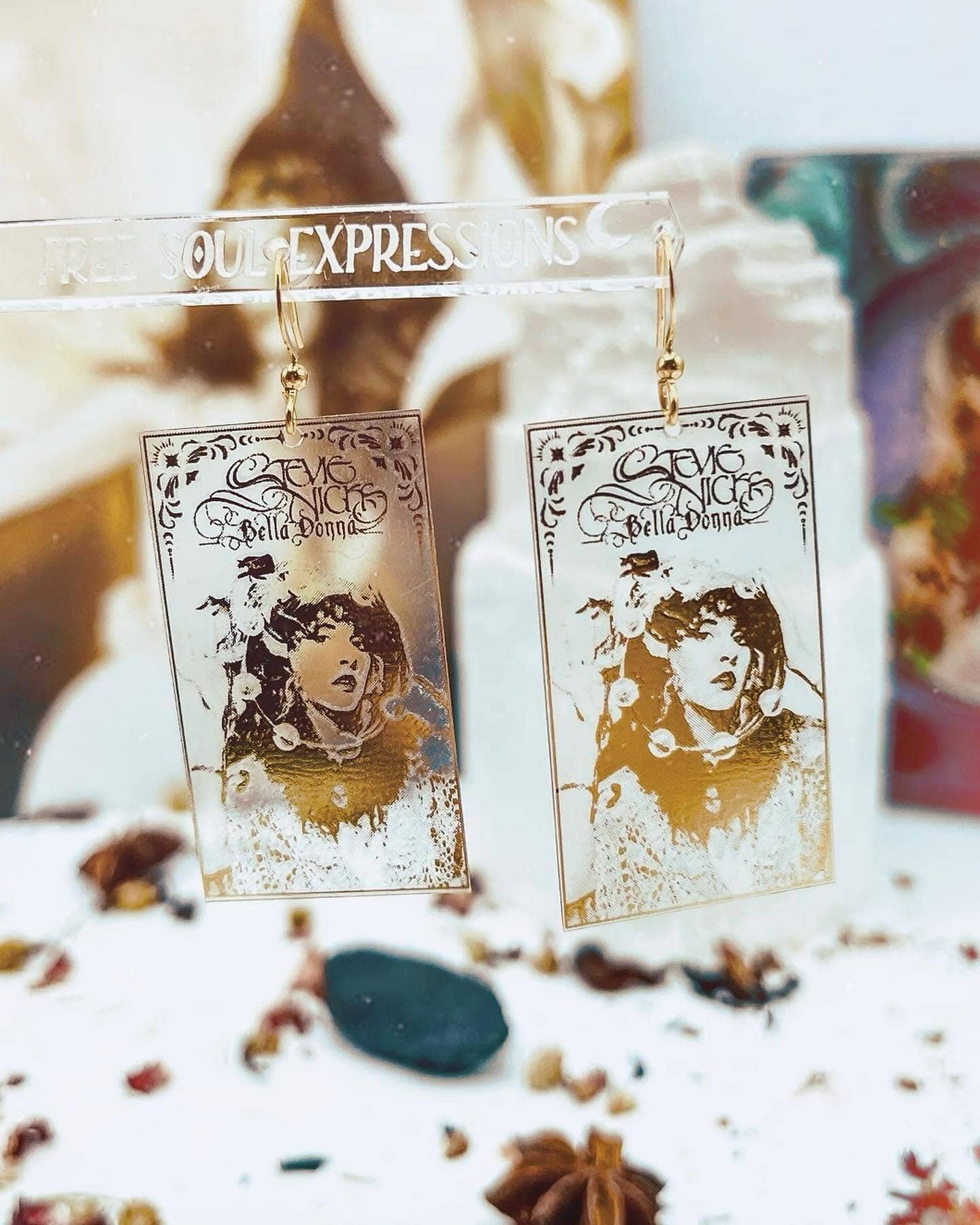 Free Soul Mystic - Wholesale Dangle Earrings - Stevie Nicks Bella Donna Tarot Inspired Earrings