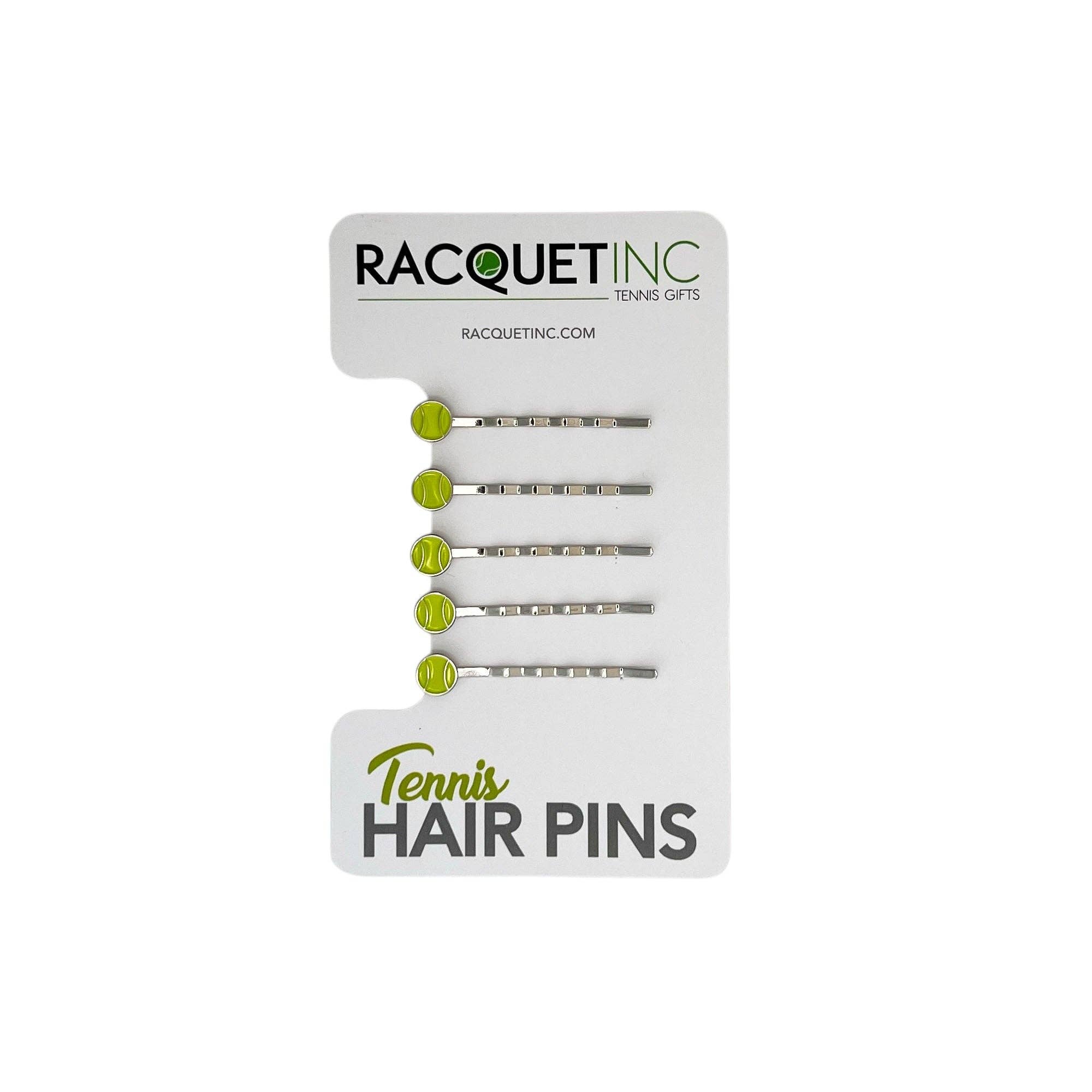 Racquet Inc - Wholesale Hair Pin - Tennis Hair Pins (5-Pack) - Green0
