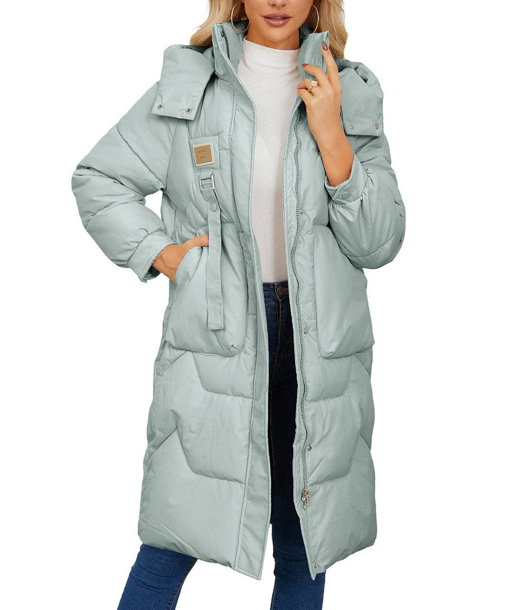 Aria Romance - Wholesale Coat - Women's - Quilted Longline Puffer Coat7