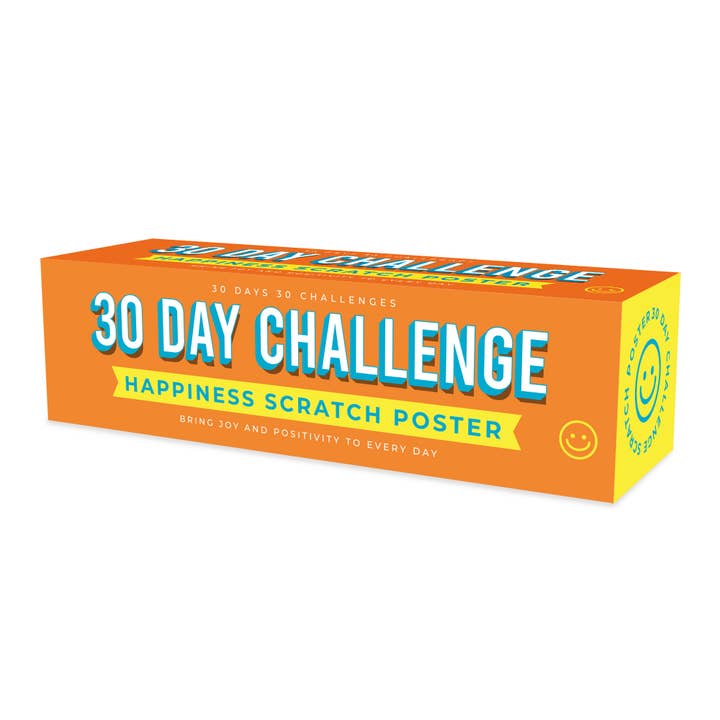 Gift Republic - Wholesale Poster - 30 Day Happiness Challenge Scratch Poster2