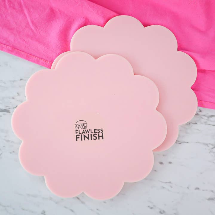 Scallop Flawless Finish - Buttercream & Ganache Plates for wholesale by Sweet-Stamp
