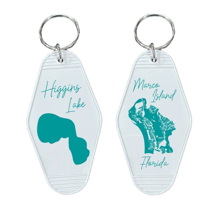 My Captured Journey - Wholesale Keychain - Unisex - Custom Lake / Island Motel keychain - Name Drop1