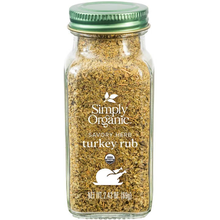 Savory Herb Turkey Rub, Certified Organic, Kosher, 2.43 Oz for wholesale by Simply Organic