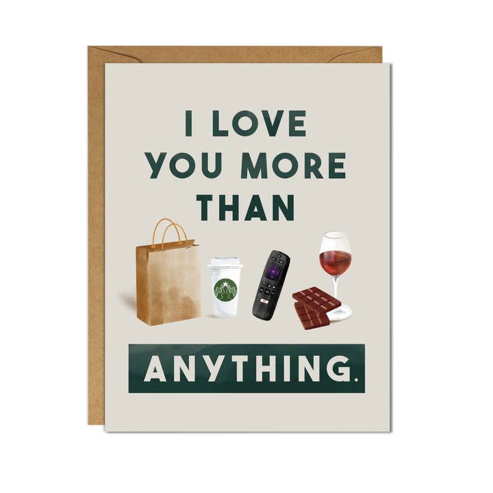 I Love You More Than, Funny Valentine's Day Card for Him for wholesale by Joymark Studio