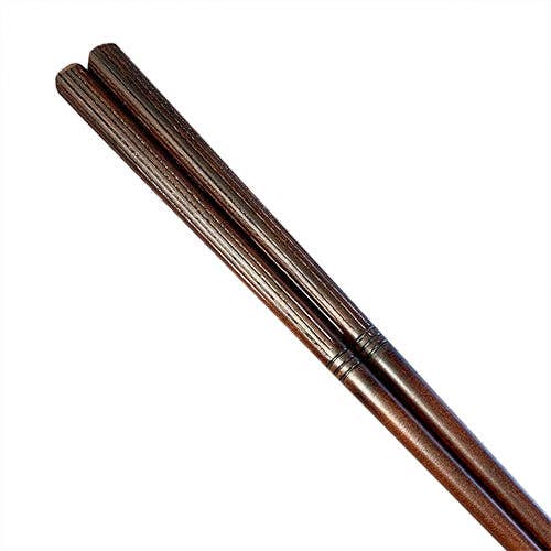 Chopsticks, Brown Long Grooves 3 Notches for wholesale on Faire1
