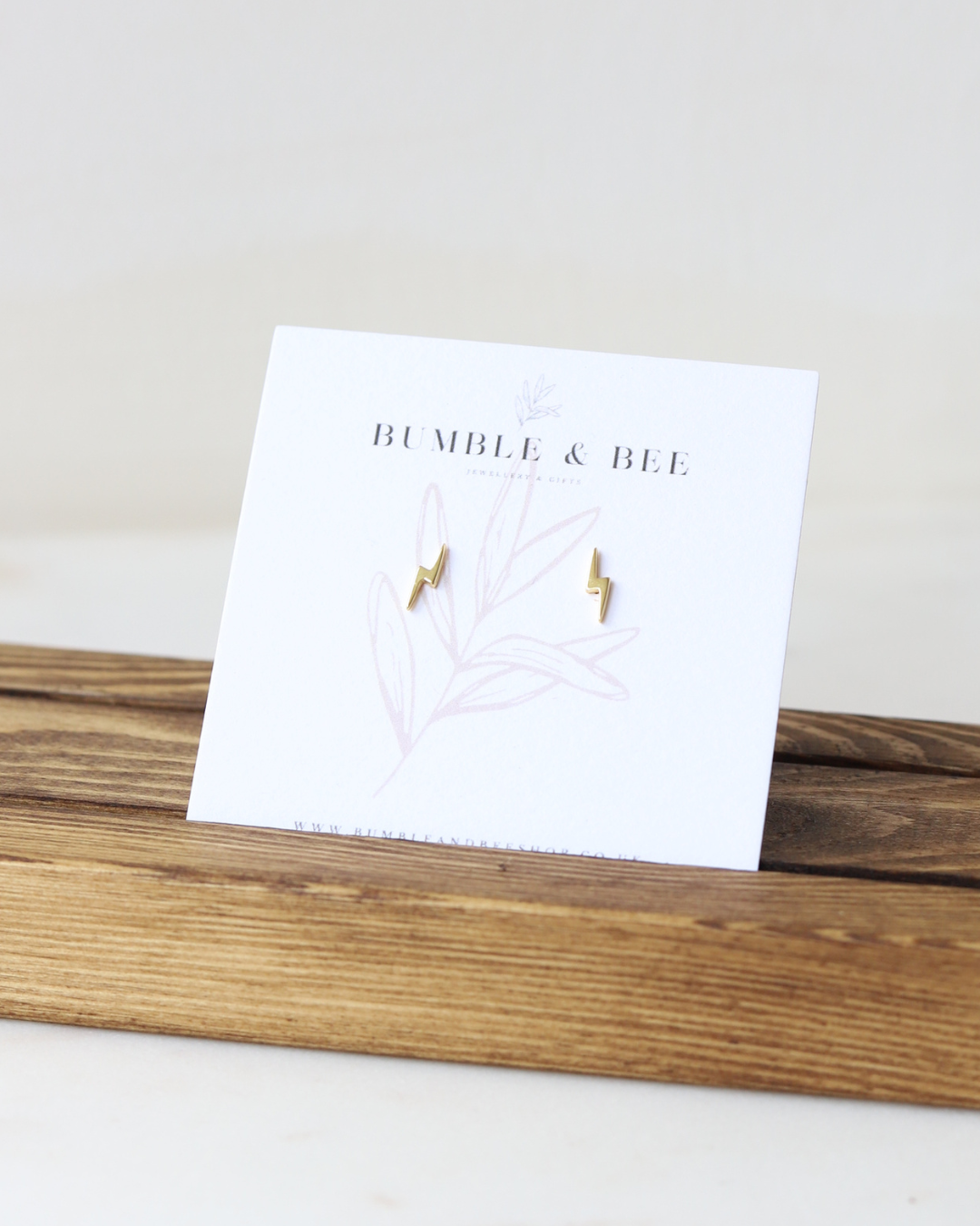 Bumble & Bee - Wholesale Stud/Post Earrings - Lightning Bolt Studs2