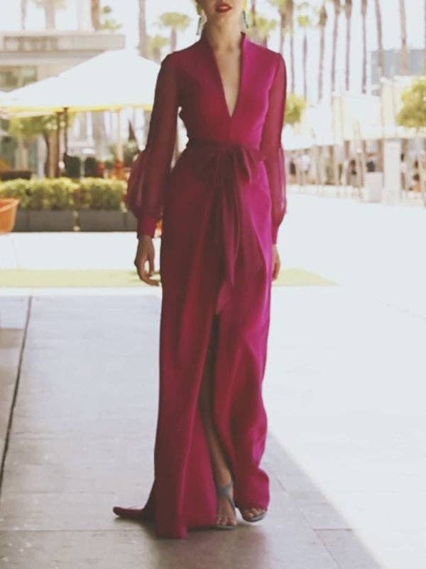 ROSA ROSSA Abito attillato con cerniera e scollo a V avvolgente in vendita all'ingrosso su Faire2