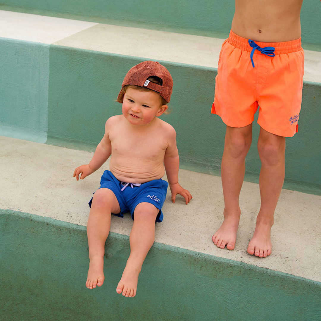 Golden Child - Wholesale Swim shorts – Kids - Golden Child Boardies - Electric & Lilac3