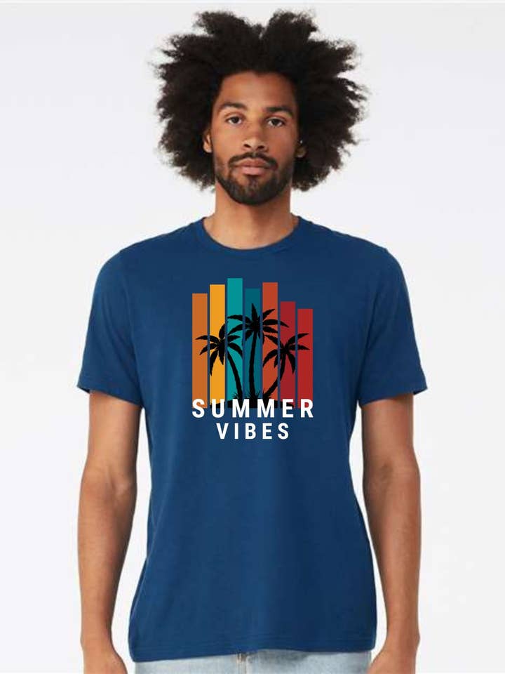 Summer Vibes T-shirt voor heren voor wholesale door Lifestyles Sports