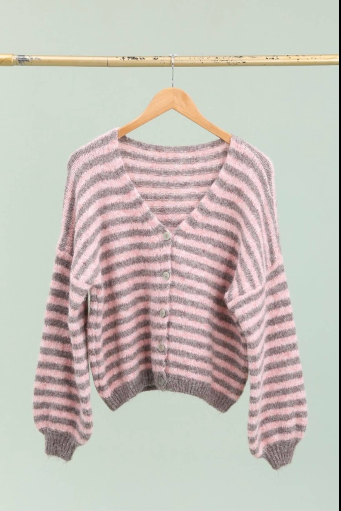 LÉA & LUC - Wholesale Cardigan - Women's - Striped cardigan REF. 510622