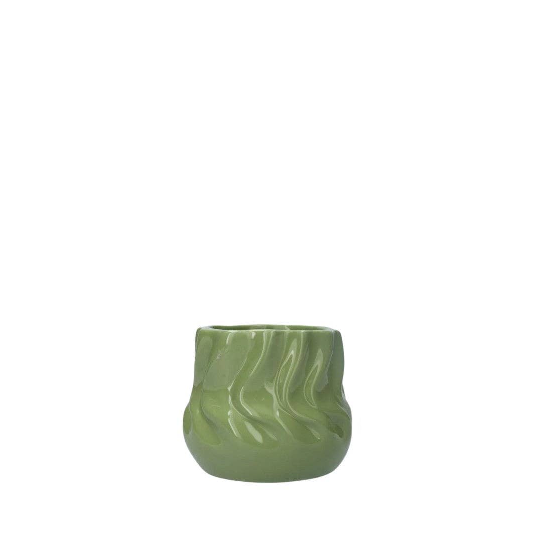 Wildflowers by Floriette - Wholesale Plantenpot - Pot Twister Green - Small 8cm0