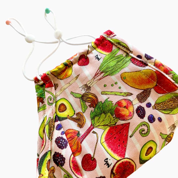 cjw - Wholesale Protective face mask/shield - Eat your Veggies Mask 2.0 - Pink3