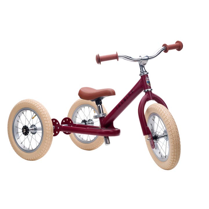 Hippychick - Wholesale Bike/Scooter - Kids - Trybike - Matte 2 In 1 Balance Trike - Vintage Red