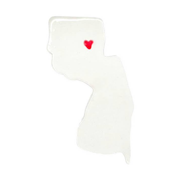 Newark Ceramic Magnet for Fridge - Handcrafted New Jersey State Decor Gift for wholesale by AO Clay