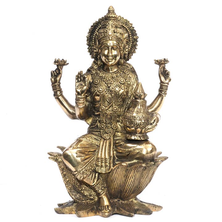 Estátua de Laxmi Sentada por atacado de R. Expo/Song of India