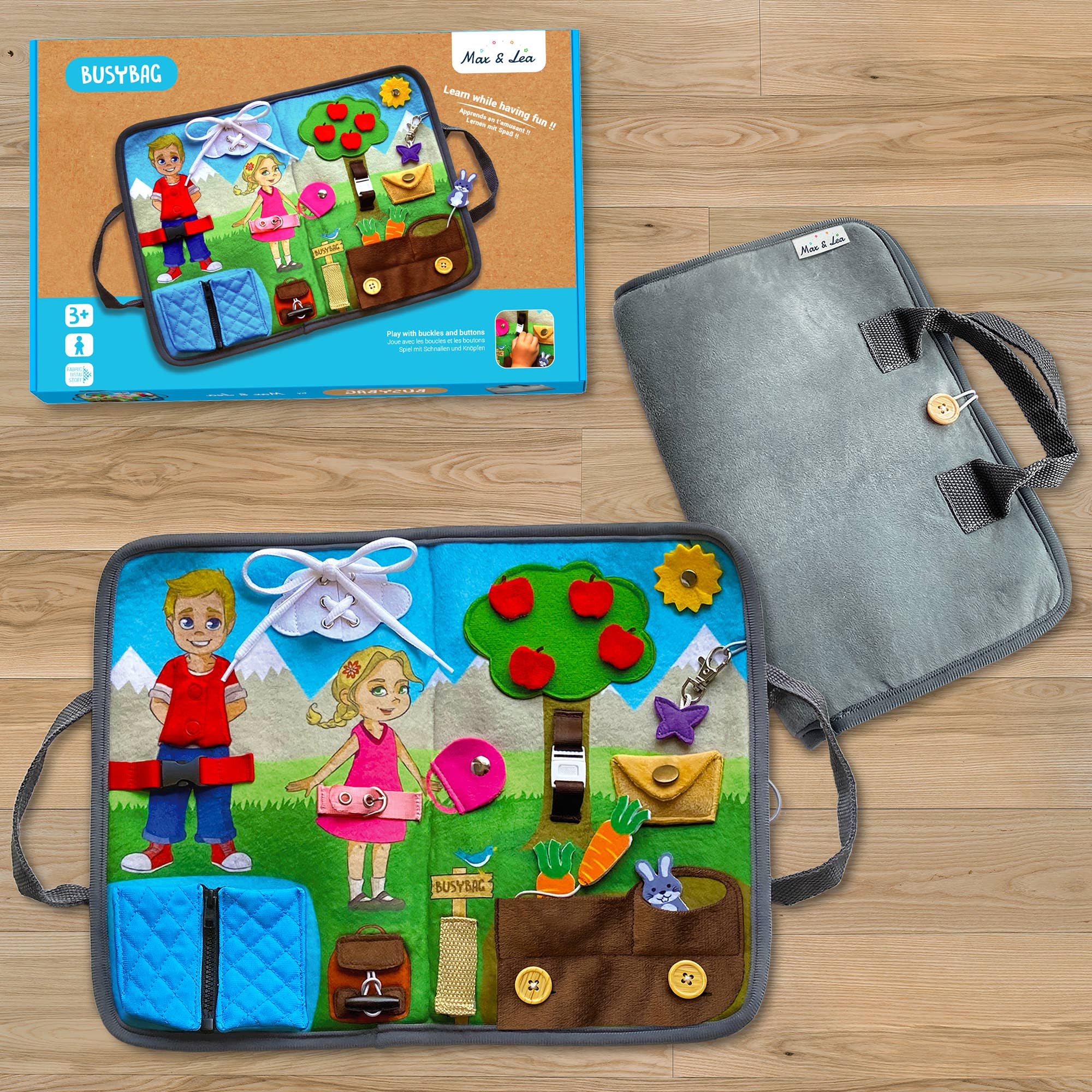 Max & Lea - Wholesale Toy Set - Kids - BUSYBAG: A superb fabric BusyBoard9
