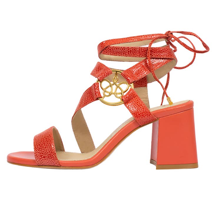 LARA SANDAL CORAL for wholesale by SANTE + WADE