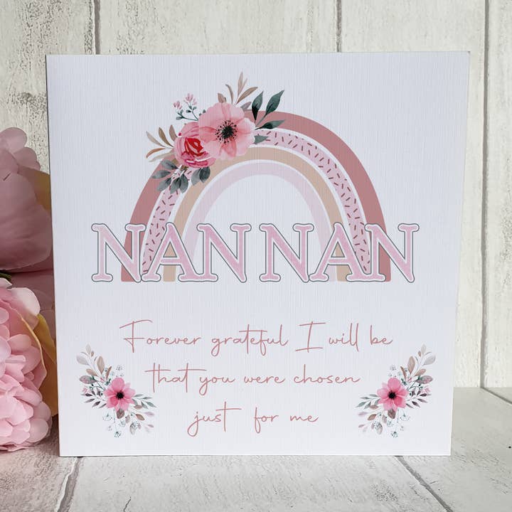 Nan Nan Rainbow Card - Forever Grateful for wholesale by TM Giftware