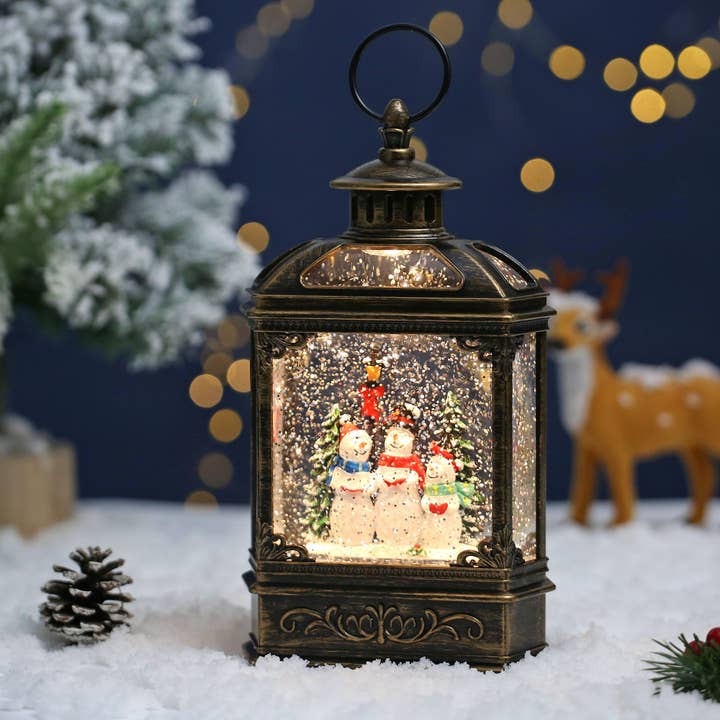 SINT - Wholesale Snow Globe - SINT Christmas Vintage Snow Globe Lantern22