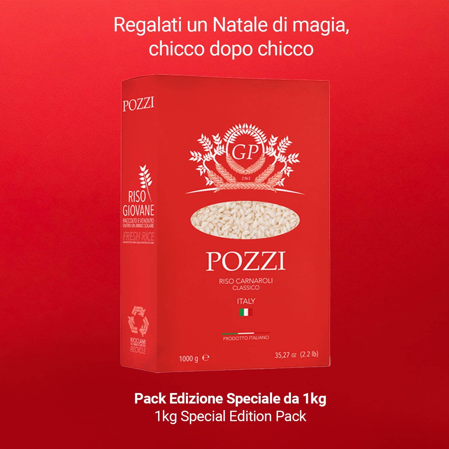 BENVOLIO.BIO by Wizebite S.r.l. SB - Wholesale Rice - POZZI Premium Carnaroli Risotto Rice Chef's Choice 1kg1