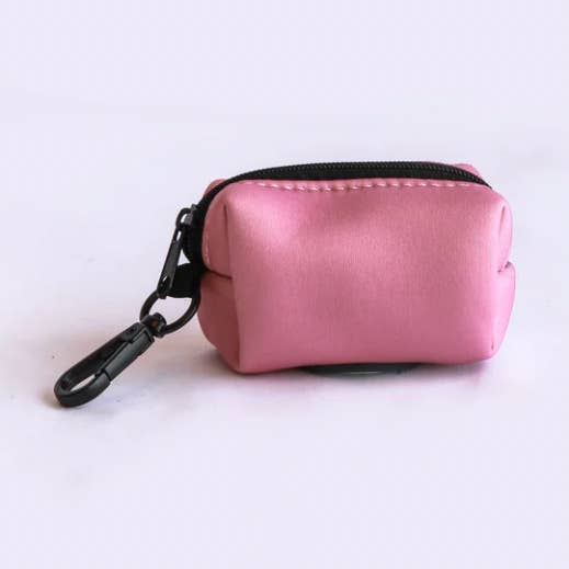 Willow Walks fabric poo bag in soft pink for wholesale by Willow Walks Studio