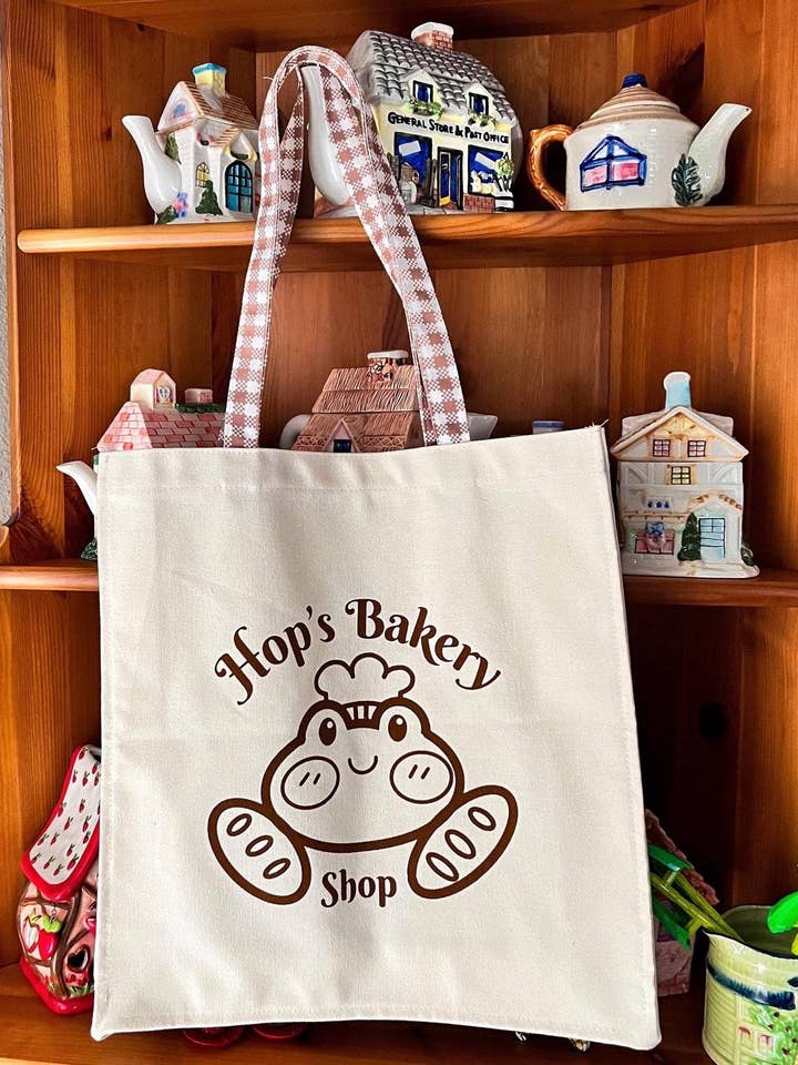 Hop’s Bakery Tote for wholesale by Mar De Luna Arts Co