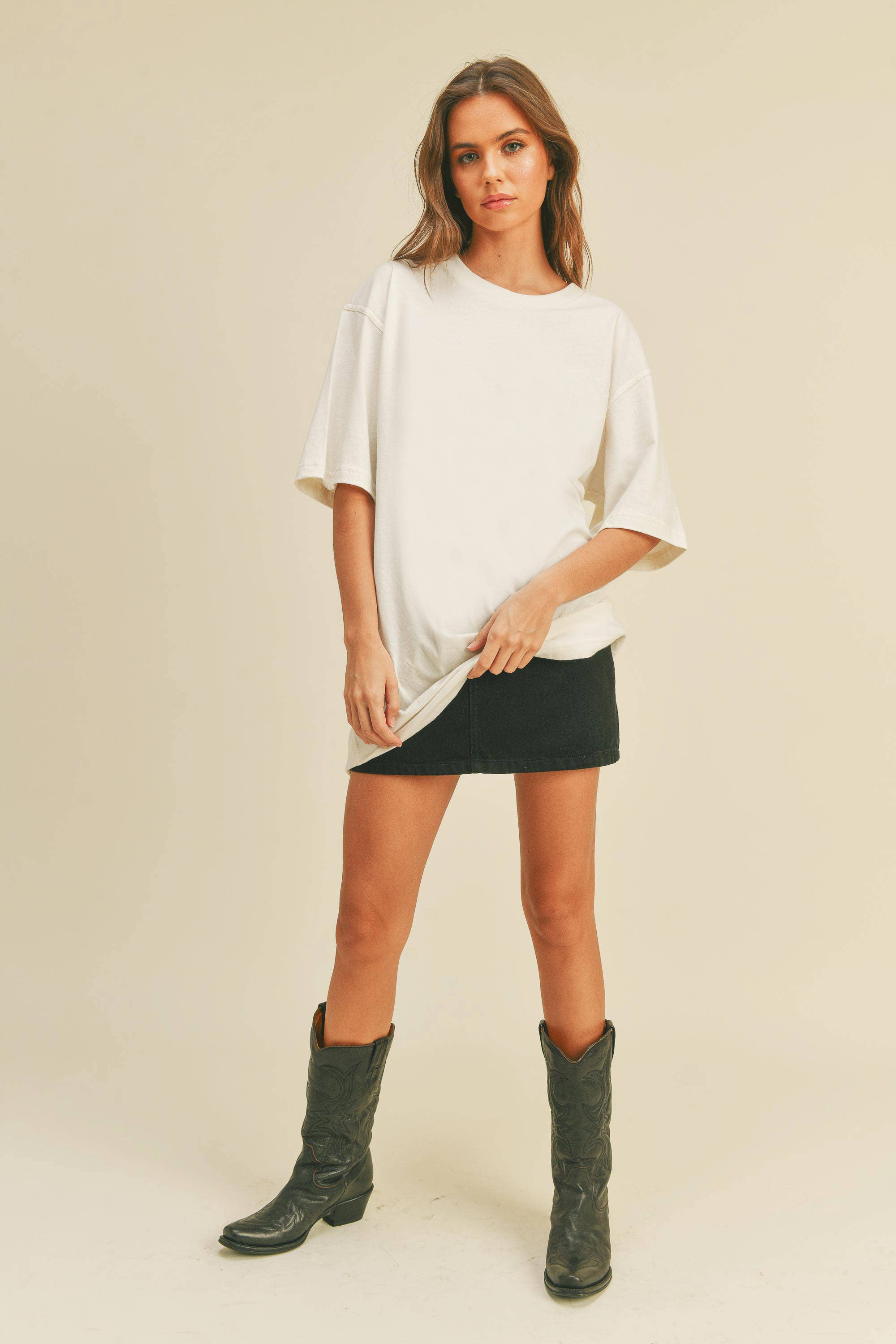 Honestee - Wholesale T-Shirt - Women's - Blank Oversized T-Shirt11