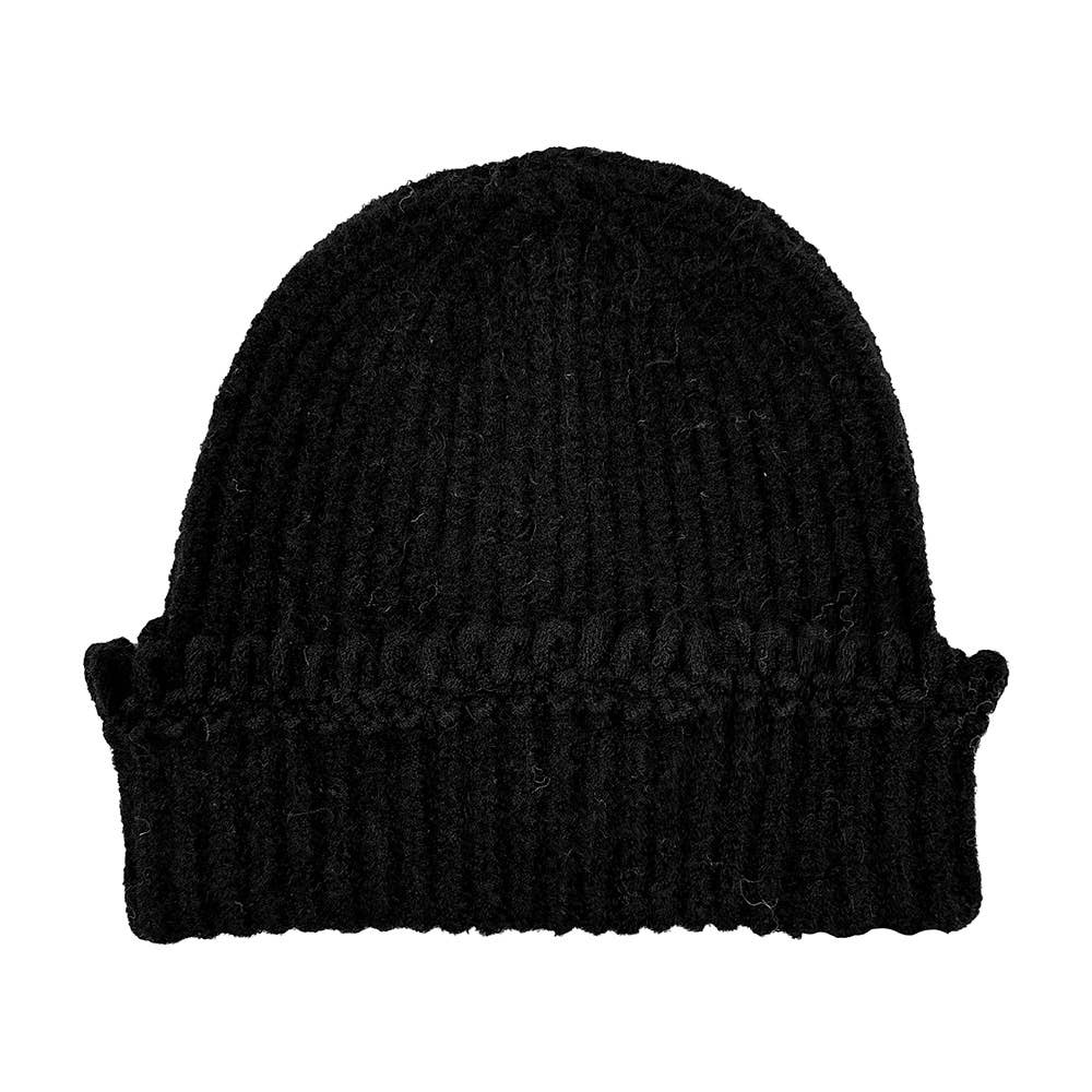Sensibling Corp. - Wholesale Beanie - Women's - Chunky Ribbed Knit Loop Trim Winter Beanie Hat0