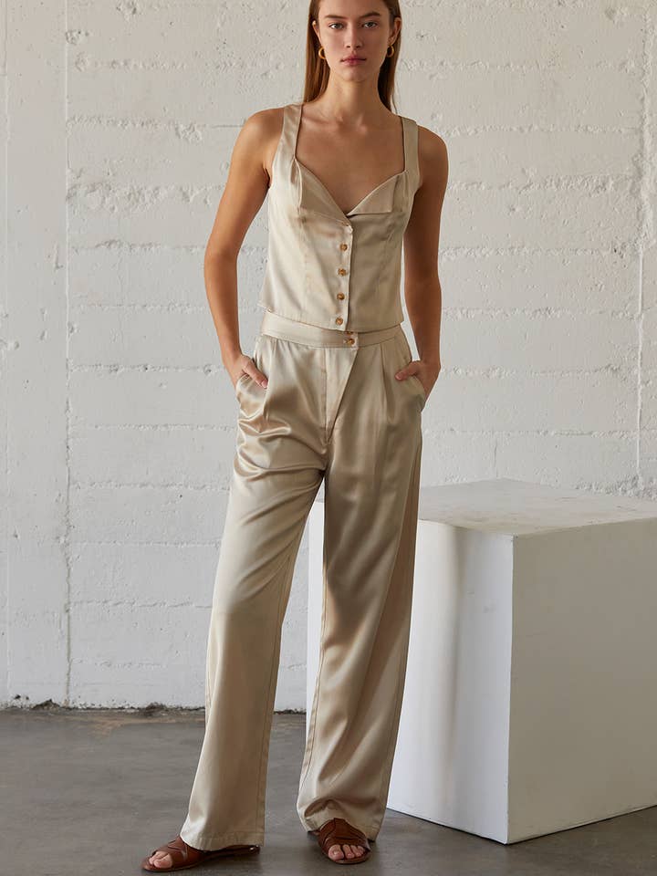 CP8373 - Pantalon en twill satiné Elizabeth pour la vente par Crescent