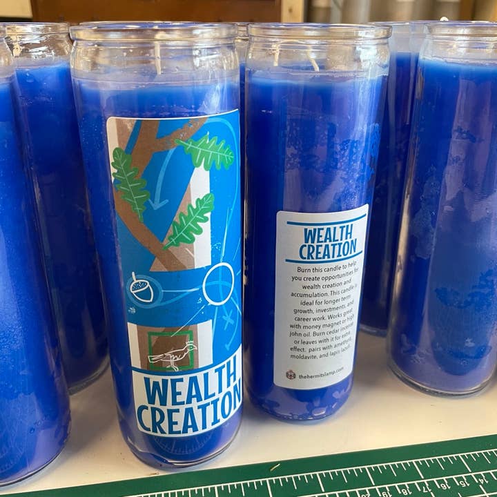 7 Day Candle - Wealth Creation for wholesale by The Hermit's Lamp