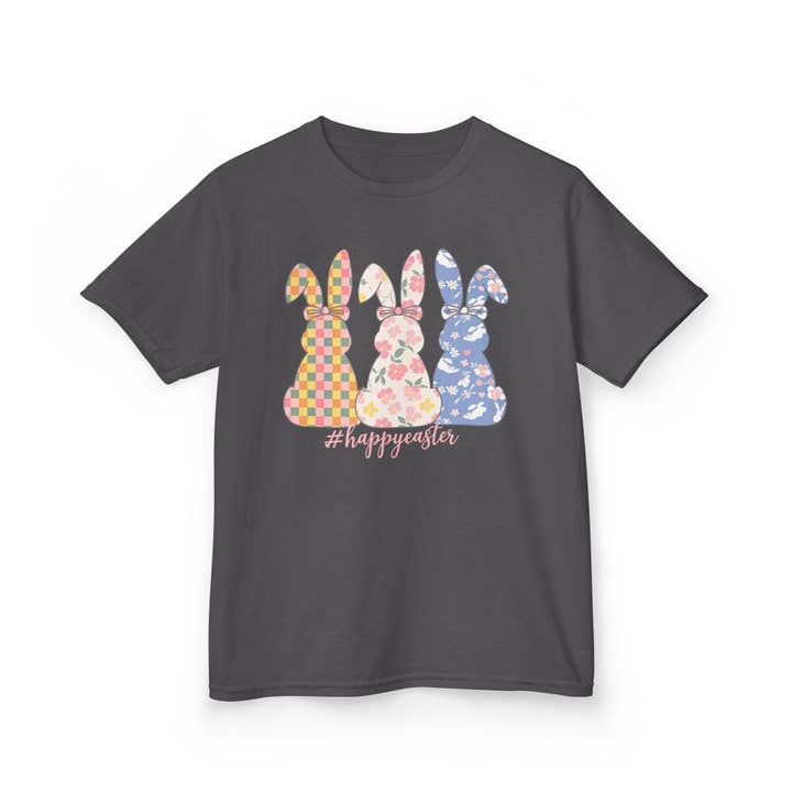 M2B Designs - Wholesale Screen Printed T-Shirt - Kids - Happy Easter Bunny Youth Tee12
