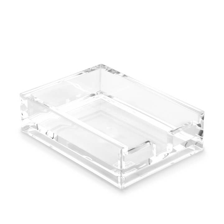 Huang Acrylic - Wholesale Desk Organizer - 4 X 6 Thick Note Pad Holder (W/ Paper)2