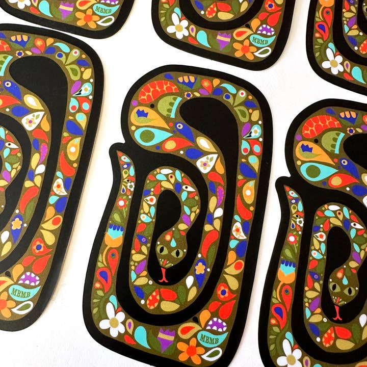 MBMB - Wholesale Sticker - Scandi Snake- weatherproof sticker2