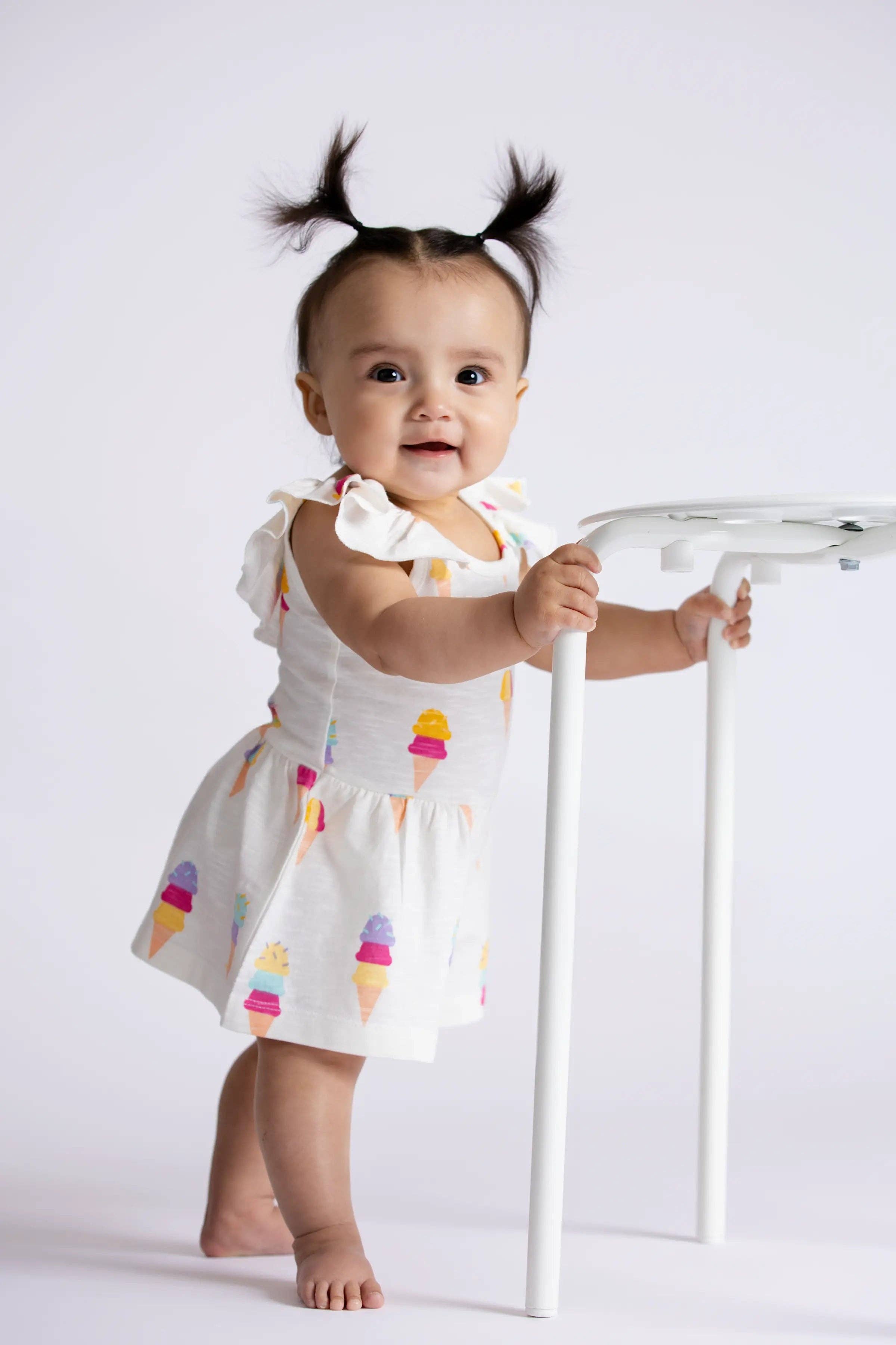 Monica + Andy - Wholesale Jumpsuit - Baby - Flowy Romper_Ice Cream Social1