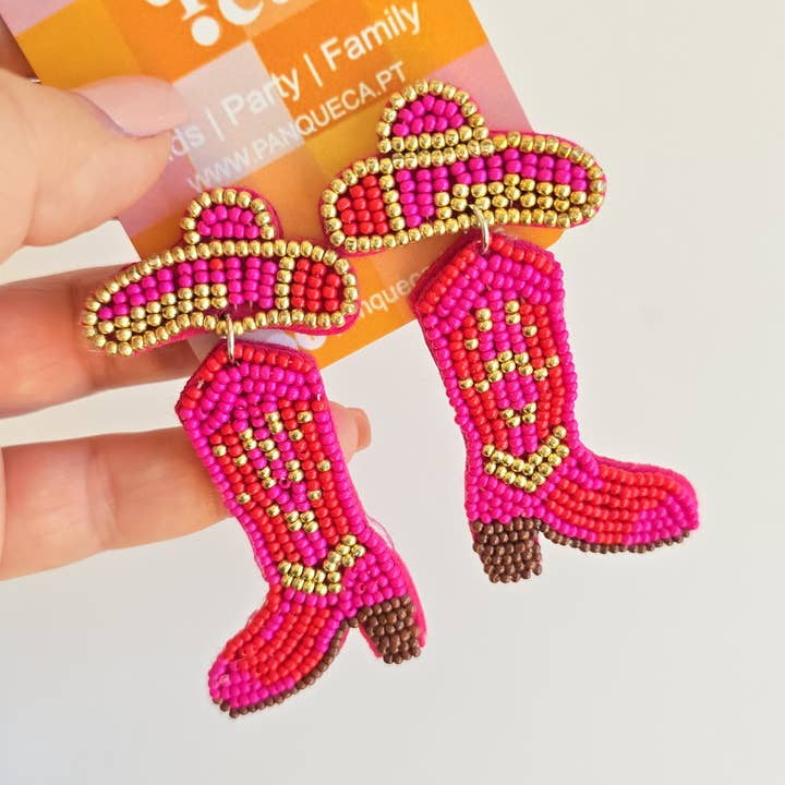 Örhängen | Cowgirl | Rosa för wholesale av Panqueca