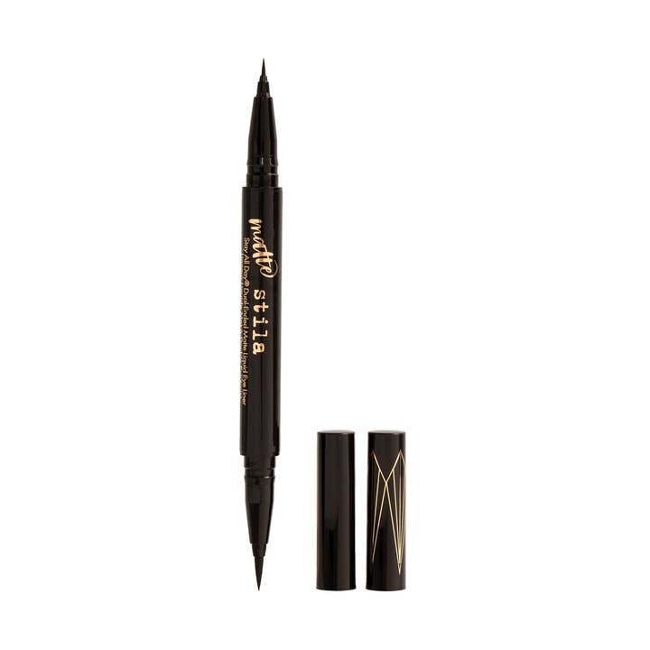 Stila Stay All Day® Dual-Ended MATTE Liquid Eye Liner Intense Black for wholesale by Beauty Goddess