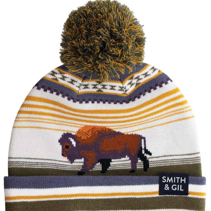 Bison In The Tundra 4 Pack for wholesale by Socksmith Design